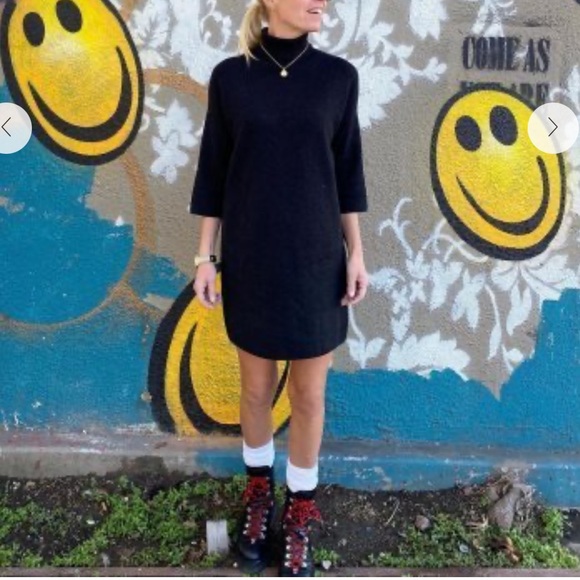 Tuckernuck POMANDER PLACE Noir Vivianne Dress rib knit - Picture 8 of 12